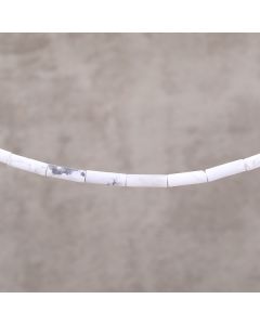 Howlite du Canada tube 4x13mm