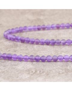 Améthyste du Brésil mat 4mm