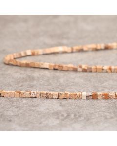 Jaspe paysagé d'Afrique 2x2mm