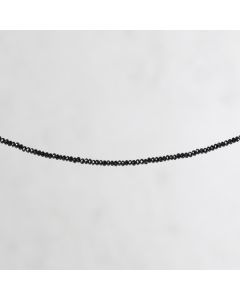 Tourmaline noire du brésil rondelle facettée 1x2mm