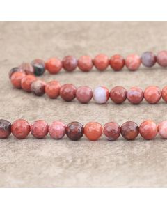 Red sea jasper d'Afrique facetté 6mm