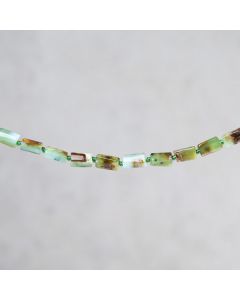 Chrysoprase du Brésil tube 6-7x10mm
