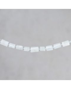 Pierre de lune d'Afrique tube 6-7x10-12mm