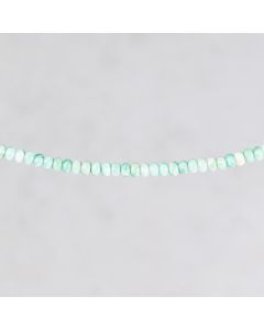 Green sea jasper round roundel "A" in 4x6mm