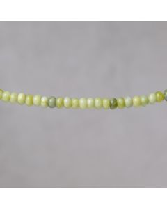 Jade thailandais round roundel 4x6mm