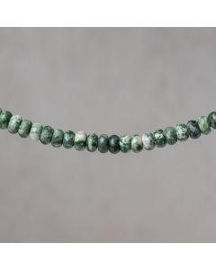 Green sea jasper d'Afrique round roundel 5x8mm