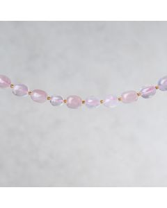Quartz rose du Brésil river olive 12-18mm