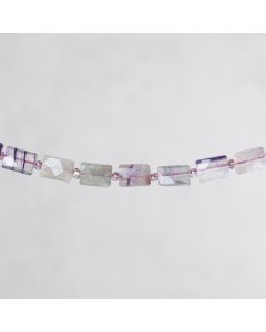 Fluorite d'Inde rectangle facetté 10x14mm