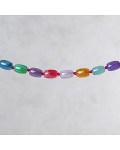 Agate couleur round tube 8x12mm