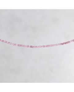 Quartz strawberry du Brésil rdelle facettée 2x3mm