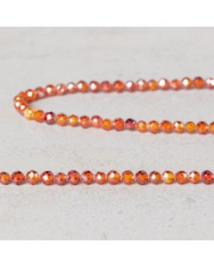 Zirconium cornaline facetté 3mm