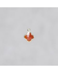 Cornaline pdt "Lucky" Trèfle 8mm 3.65€x2=7.3€