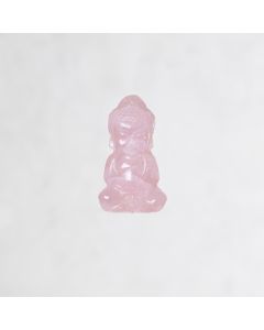 Bouddha thai quartz rose du Brésil 30x50mm