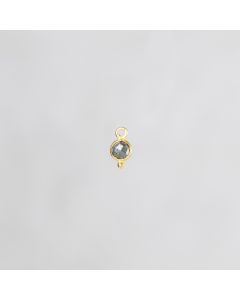 Pyrite Daisy sertis facetté 4mm 2.85€x2=5.7€