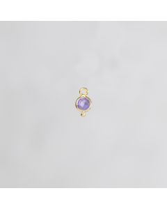 Améthyste Daisy sertis facetté 4mm 2.85€x2=5.7€