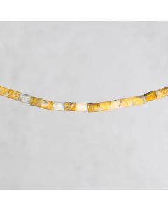 Crazy agate d'Afrique tube rond 6x8mm