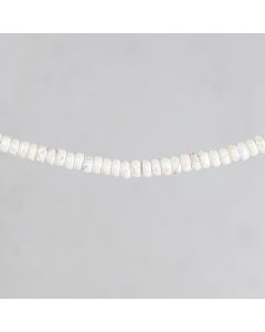 Magnésite du Kentucky white rondelle 6x8mm