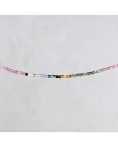 Tourmaline melon Brésil mixed band cube fcté 2.5mm