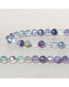 Fluorite du Brésil facettée 6mm