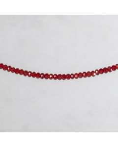 Cornaline d'Inde rondelle facettée 4x6mm