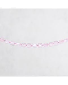 Quartz rose du Brésil cube asymetric 5mm