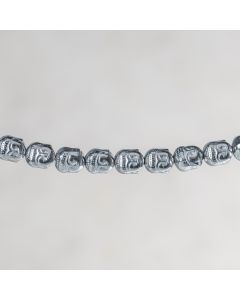 Hématite bouddha silver 8x10mm