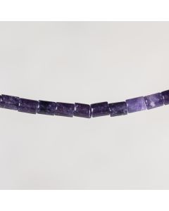 Purple jasper d'Afrique tube 6.5x8.5mm
