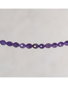 Améthyste du Brésil olive facettée 6x8mm