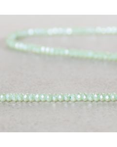Cristal plaqué vert lagune irisé facetté 2mm 