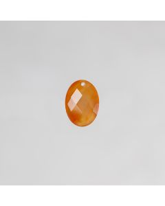 Cornaline claire Afrique pdt ovale facetté 13x18mm