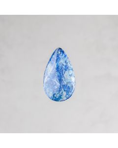 Sélénite du Brésil bleue pendentif 30x50mm