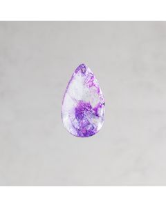 Sélénite du Brésil purple pendentif 30x50mm