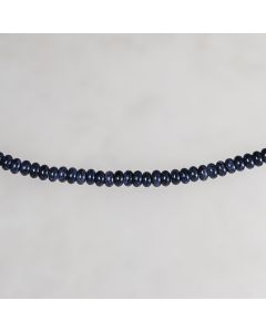 Blue sand stone rounde roundel 5x8mm