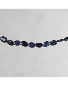 Blue sand stone ovale 10x14mm