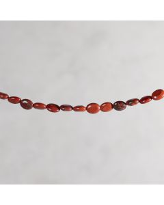 Jaspe rouge d'Afrique ovale 8x10mm