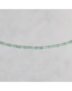 Quartz vert du Brésil rondelle facettée 2x4mm