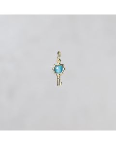 Pdt "secret" apatite du Brésil doré 7x18mm