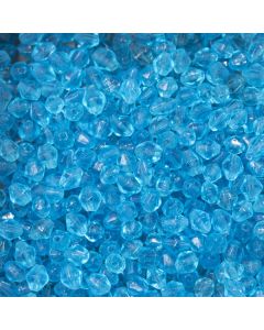 Perle verre toupie facettée bleu clair 4mm le sachet 500pcs env