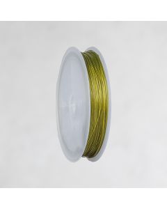 Crinelle (fil de laiton gainé) 0.45mm vieil or 100m