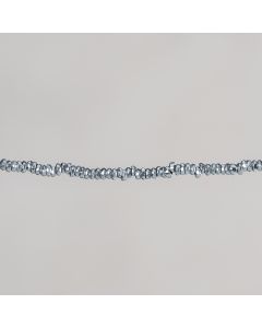 Hématite rdelle facettée silver 1x2mm