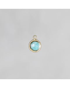 Sertis pompadour 9mm amazonite/or 1 m 3.9€x2=7.8€