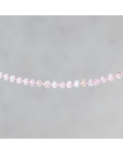 Opale rose d'Inde asymétric rondelle 3-5x5-6mm 