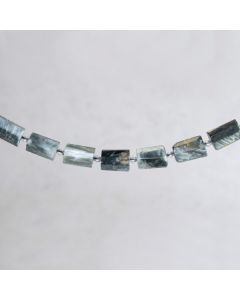 Quartz oeil d'aigle tube facetté 13x20mm