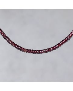Grenat d'Inde heishi facetté 4.7-5mm (25 cm)